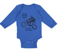 Long Sleeve Bodysuit Baby Future Dirt Bike Rider Just like My Daddy B Cotton