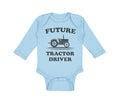 Long Sleeve Bodysuit Baby Future Tractor Driver Boy & Girl Clothes Cotton