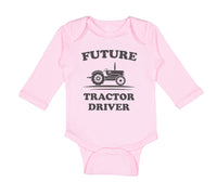 Long Sleeve Bodysuit Baby Future Tractor Driver Boy & Girl Clothes Cotton - Cute Rascals