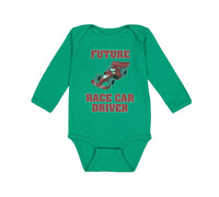 Long Sleeve Bodysuit Baby Future Race Car Driver Racing Style A Cotton - Cute Rascals