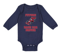 Long Sleeve Bodysuit Baby Future Race Car Driver Racing Style A Cotton - Cute Rascals