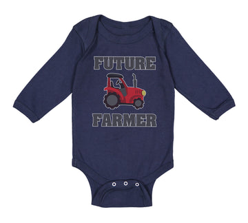 Long Sleeve Bodysuit Baby Future Farmer Farming Style B Boy & Girl Clothes