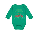 Long Sleeve Bodysuit Baby Future Computer Geek Genius... Just like My Dad Cotton - Cute Rascals