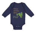 Long Sleeve Bodysuit Baby Future Dirt Bike Rider Just like My Daddy Riding