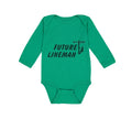 Long Sleeve Bodysuit Baby Future Lineman Style B Boy & Girl Clothes Cotton