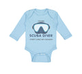 Long Sleeve Bodysuit Baby Future Scuba Diver Just like My Daddy Cotton