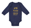 Long Sleeve Bodysuit Baby Future Crane Operator like My Daddy! Style B Cotton