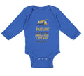 Long Sleeve Bodysuit Baby Future Crane Operator like My Daddy! Style B Cotton