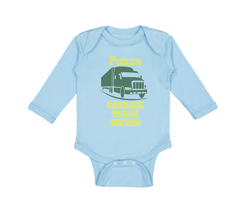 Long Sleeve Bodysuit Baby Future Garbage Truck Driver Boy & Girl Clothes Cotton