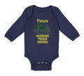 Long Sleeve Bodysuit Baby Future Garbage Truck Driver Boy & Girl Clothes Cotton