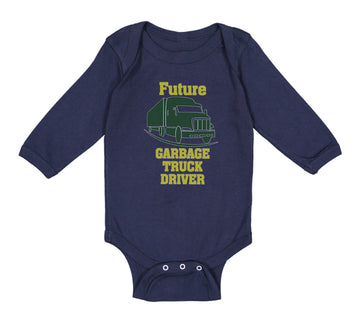 Long Sleeve Bodysuit Baby Future Garbage Truck Driver Boy & Girl Clothes Cotton