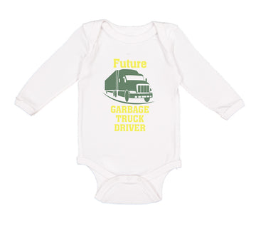 Long Sleeve Bodysuit Baby Future Garbage Truck Driver Boy & Girl Clothes Cotton