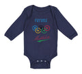 Long Sleeve Bodysuit Baby Future Mathlete Math Geek Funny Boy & Girl Clothes