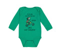 Long Sleeve Bodysuit Baby Future Motocross Rider like My Daddy Cotton