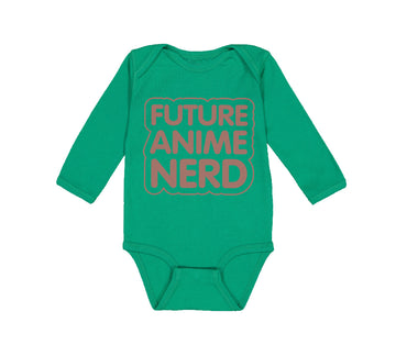 Long Sleeve Bodysuit Baby Future Anime Nerd Funny Humor Boy & Girl Clothes