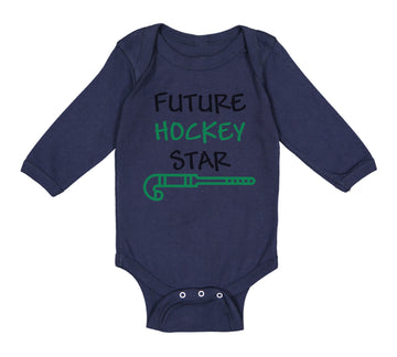 Long Sleeve Bodysuit Baby Future Hockey Star Style B Boy & Girl Clothes Cotton