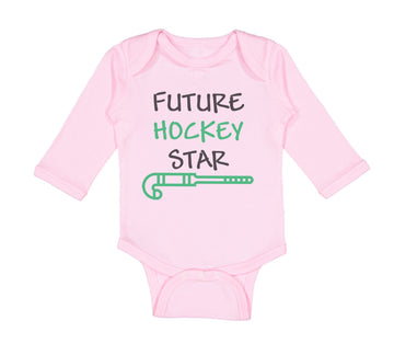 Long Sleeve Bodysuit Baby Future Hockey Star Style B Boy & Girl Clothes Cotton