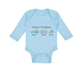 Long Sleeve Bodysuit Baby Future Triathlete Swim Bike Run Boy & Girl Clothes