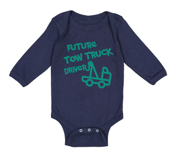 Long Sleeve Bodysuit Baby Future Tow Truck Driver Boy & Girl Clothes Cotton