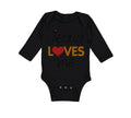 Long Sleeve Bodysuit Baby Jesus Loves Me Christian Jesus God Boy & Girl Clothes