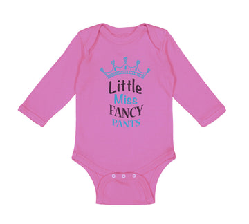 Long Sleeve Bodysuit Baby Little Miss Fancy Pants Boy & Girl Clothes Cotton