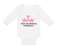 Long Sleeve Bodysuit Baby Self - Rescuing Princess Boy & Girl Clothes Cotton