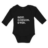 Long Sleeve Bodysuit Baby Best. Godson. Ever. Boy & Girl Clothes Cotton - Cute Rascals