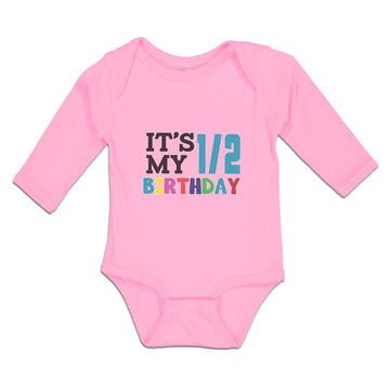 Long Sleeve Bodysuit Baby It's My 1 2 Birthady Boy & Girl Clothes Cotton