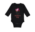 Long Sleeve Bodysuit Baby Happy First Mother's Day Mommy Mom Style C Cotton