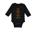 Long Sleeve Bodysuit Baby Keep Calm I Put The Happy in Mother's Day Cotton