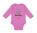 Long Sleeve Bodysuit Baby Happy Birthday to My Daddy Dad Father Style B Cotton