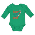 Long Sleeve Bodysuit Baby Best Gift Ever Christmas Candy Canes Cotton