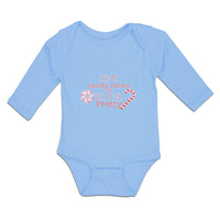 Long Sleeve Bodysuit Baby Feed Me Candy Canes & Tell Me I'M Pretty Cotton - Cute Rascals