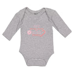 Long Sleeve Bodysuit Baby Feed Me Candy Canes & Tell Me I'M Pretty Cotton - Cute Rascals