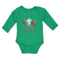 Long Sleeve Bodysuit Baby Feliz Navidad An Christmas Decoration Hanging Balls