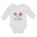 Long Sleeve Bodysuit Baby Feliz Navidad An Christmas Decoration Hanging Balls