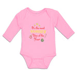 Long Sleeve Bodysuit Baby It's Most Sparkly Year Star Decoration Items Cotton