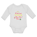 Long Sleeve Bodysuit Baby It's Most Sparkly Year Star Decoration Items Cotton