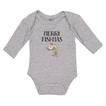 Long Sleeve Bodysuit Baby Merry Fishmas Boy & Girl Clothes Cotton