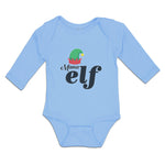 Long Sleeve Bodysuit Baby Mama Elf with Hat Boy & Girl Clothes Cotton