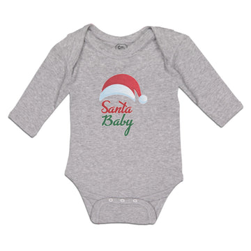 Long Sleeve Bodysuit Baby Santa Baby with Hat Boy & Girl Clothes Cotton