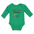 Long Sleeve Bodysuit Baby Born Go Fishing Made School Boy Net Hat Bag Cotton