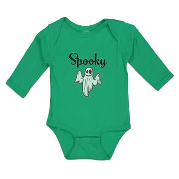 Long Sleeve Bodysuit Baby Halloween Spooky Scary Dark Night Boy & Girl Clothes