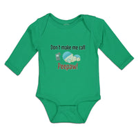 Long Sleeve Bodysuit Baby Don'T Peepaw! Baby Sleeping Niple Mobile Cotton - Cute Rascals