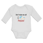 Long Sleeve Bodysuit Baby Don'T Peepaw! Baby Sleeping Niple Mobile Cotton - Cute Rascals