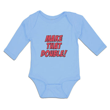 Long Sleeve Bodysuit Baby Make That Double! Boy & Girl Clothes Cotton