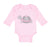 Long Sleeve Bodysuit Baby Pink and Grey Turtle Funny Boy & Girl Clothes Cotton