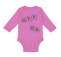 Long Sleeve Bodysuit Baby Scrabble Uff Da Funny Humor Boy & Girl Clothes Cotton