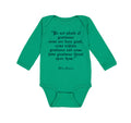 Long Sleeve Bodysuit Baby Quotation from Willy Shakes Funny Humor Cotton