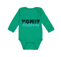 Long Sleeve Bodysuit Baby Vomit Happens Funny Humor Boy & Girl Clothes Cotton